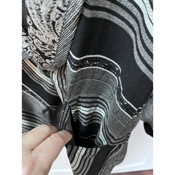 Vintage 90s Women Componix Marsha Brander Sz 8 Black Gray Avant Garde Artsy - Picture 6 of 8